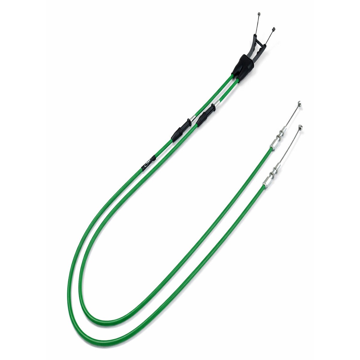 KAWASAKI KX 250 F 2004-2005 AS3 VENHILL FEATHERLIGHT THROTTLE CABLES GREEN