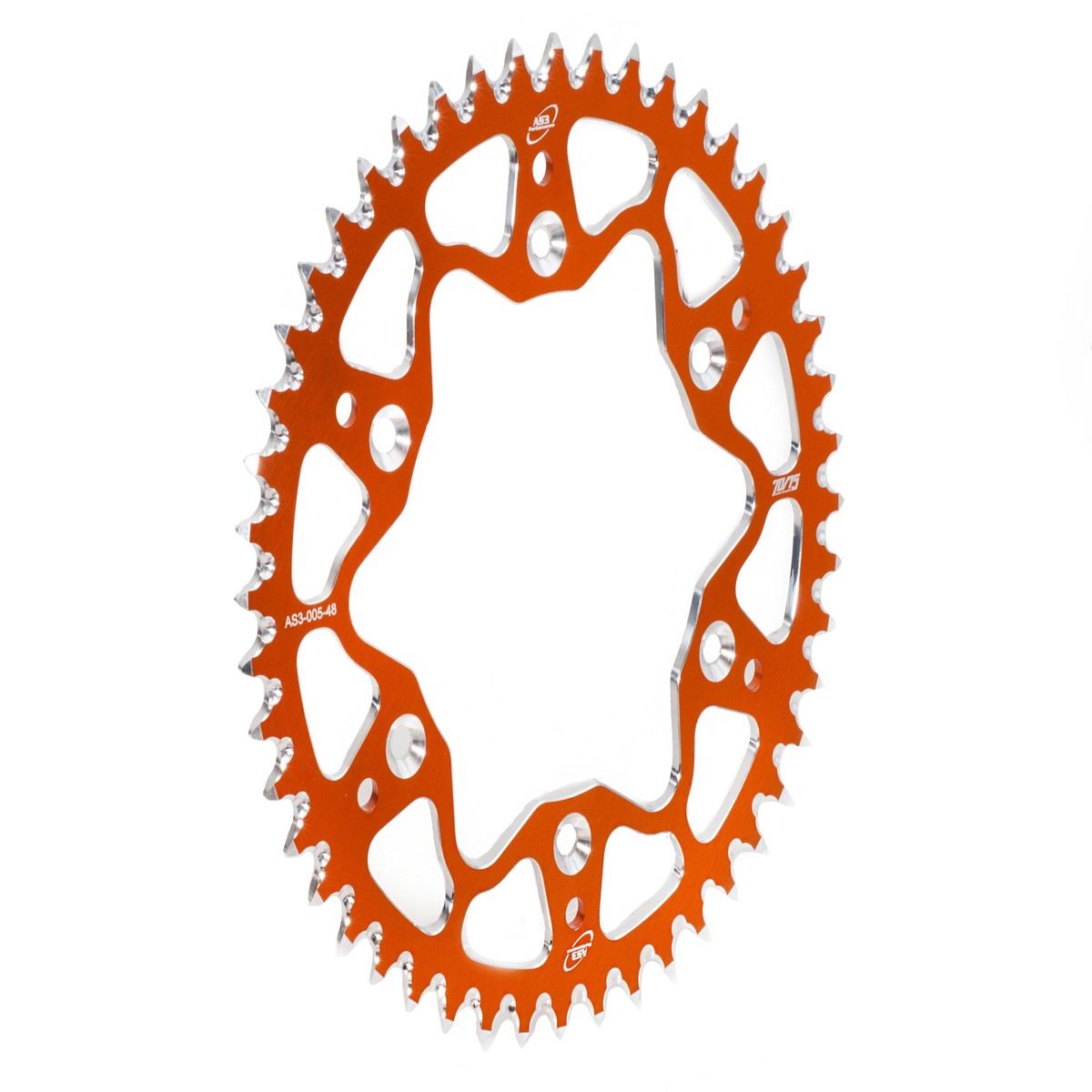 KTM 125 150 250 300 350 450 500 525 SX EXC SXF XC XC-W XC-F XCF-W AS3 ALUMINIUM REAR SPROCKET 520 48T ORANGE