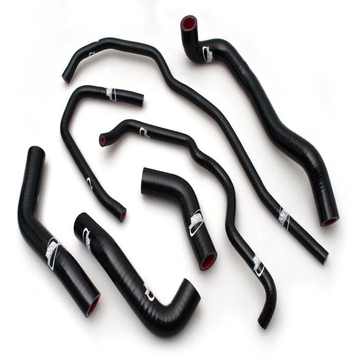 TRIUMPH 675 DAYTONA 2013-2018 AS3 PERFORMANCE SILICONE RADIATOR HOSES BLACK