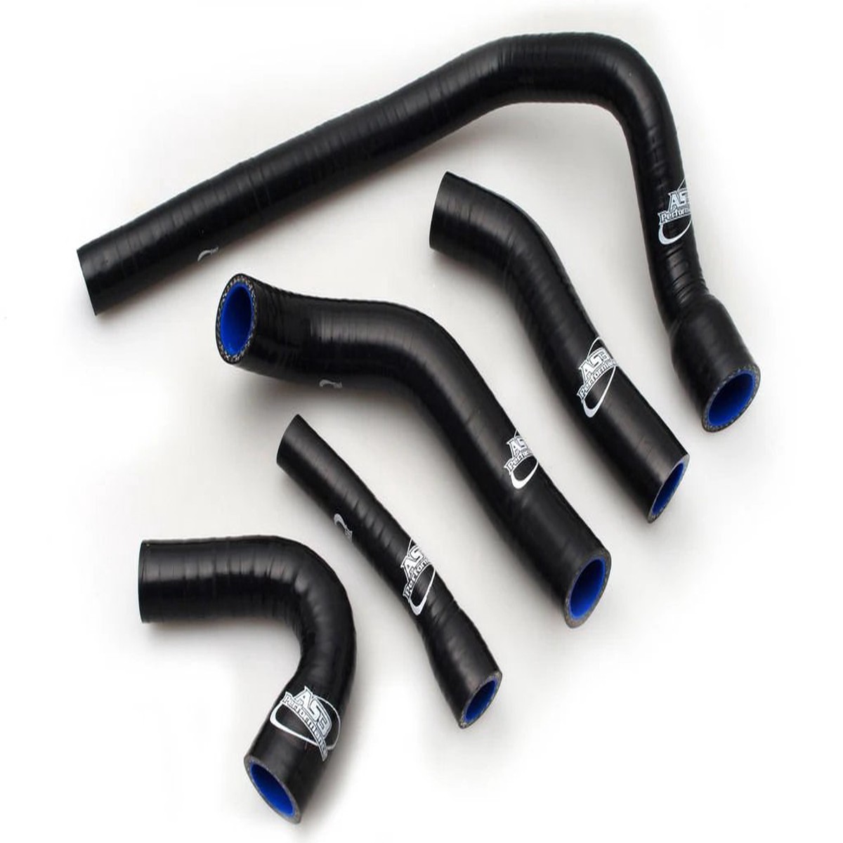 TRIUMPH SPRINT ST 955 955I 1998-2001 AS3 PERFORMANCE SILICONE RADIATOR HOSES BLACK