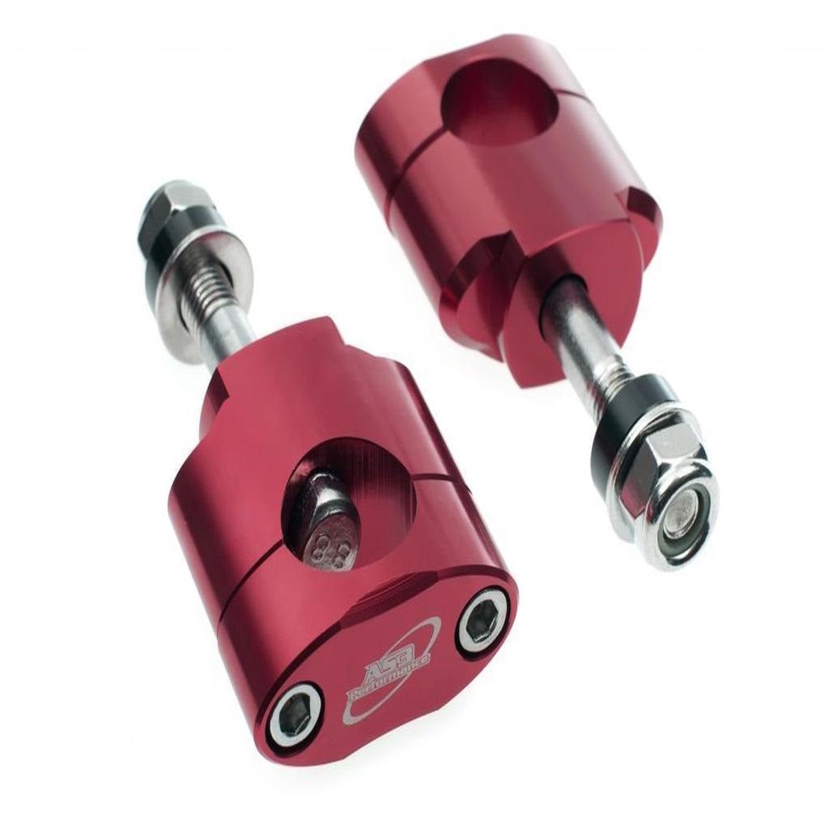 YAMAHA YZ 125 250 YZ WR 250 450 F 28.6MM OVERSIZE FAT BAR HANDLEBAR MOUNTS CLAMPS 10MM RED