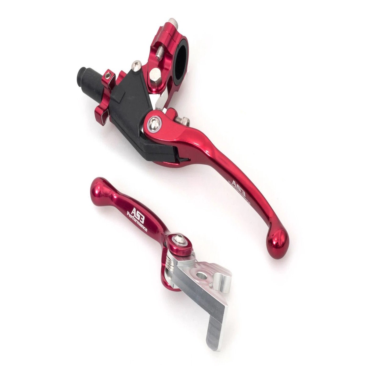HONDA TRX 250 300 400 450 700 EX XX R 1999-2016 AS3 FRONT BRAKE & CLUTCH LEVERS RED