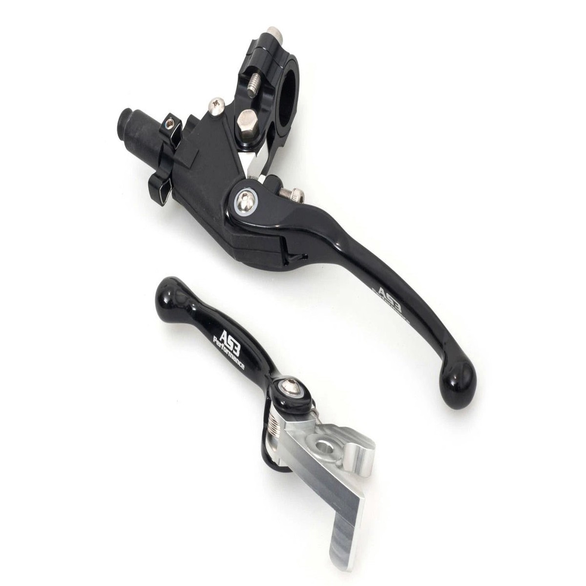 HONDA TRX 250 300 400 450 700 EX XX R 1999-2016 AS3 FRONT BRAKE & CLUTCH LEVERS BLACK
