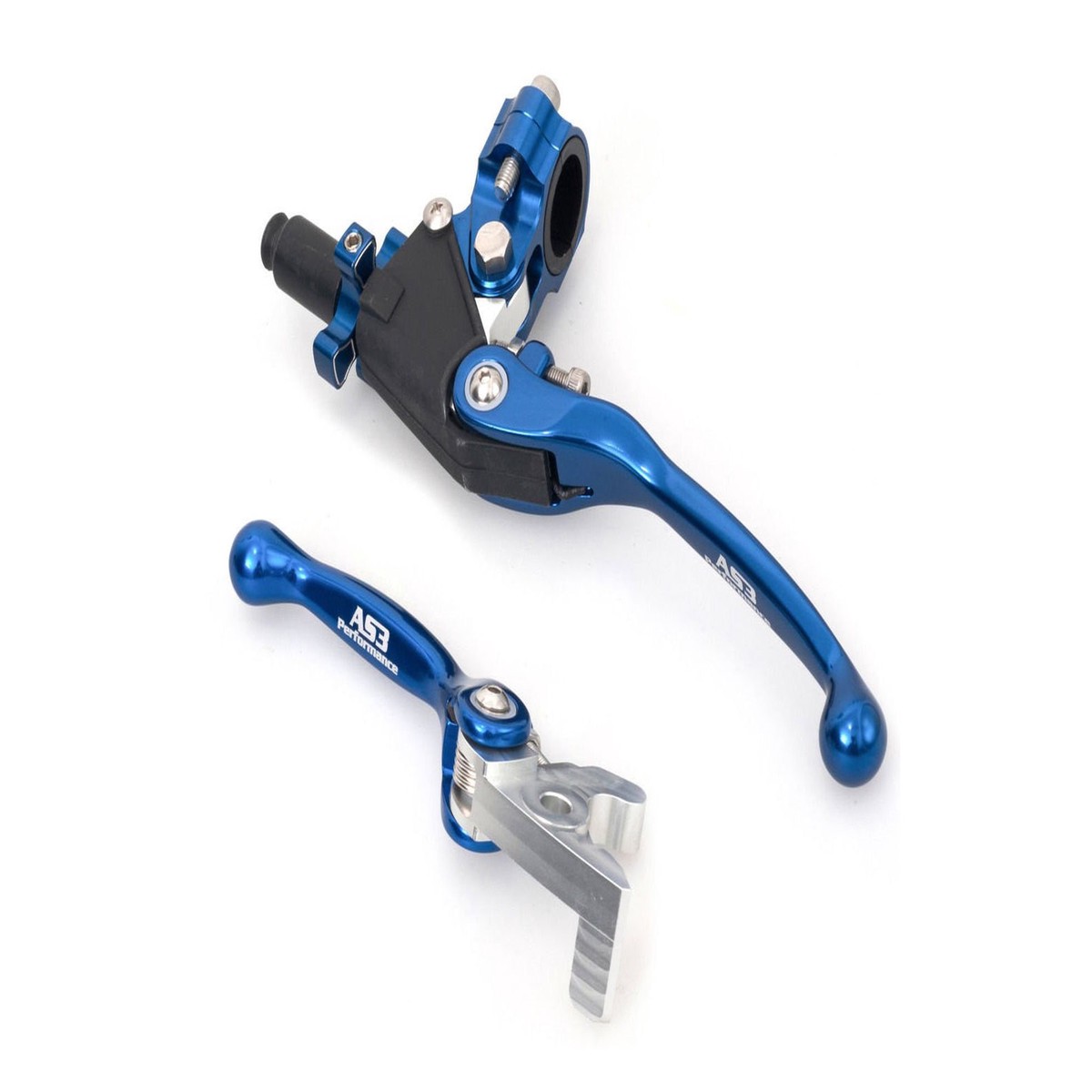 HONDA TRX 250 300 400 450 700 EX XX R 1999-2016 AS3 FRONT BRAKE & CLUTCH LEVERS BLUE