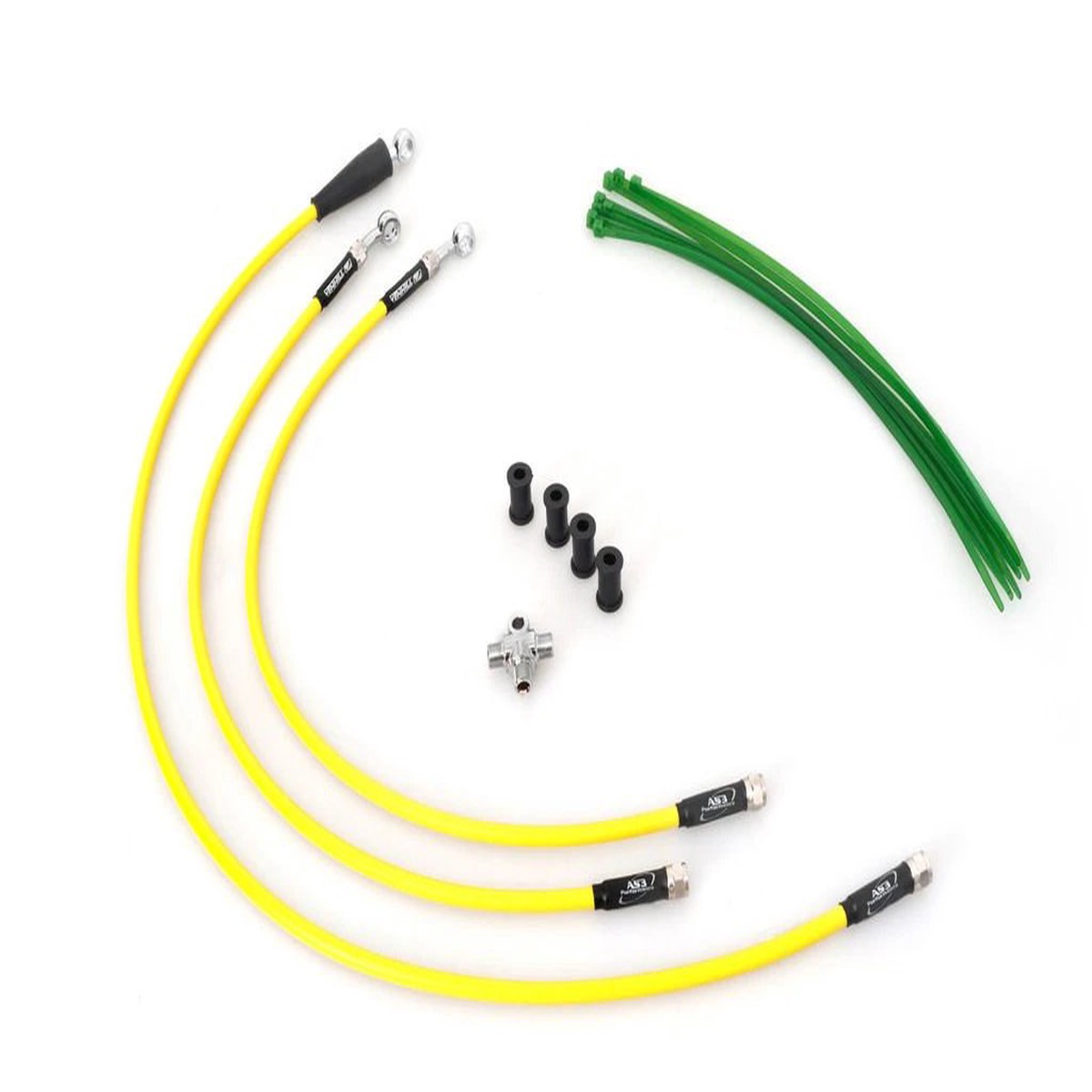 SUZUKI LTZ 400 2003-2007 LTR 450 2006-2007 AS3 VENHILL BRAIDED FRONT BRAKE LINES HOSES