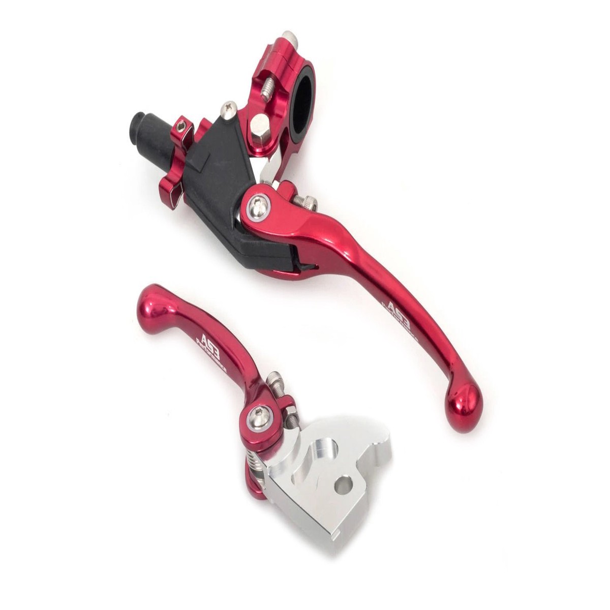 YAMAHA YFM 660 RAPTOR YFZ 450 FRONT BRAKE and CLUTCH LEVERS RED