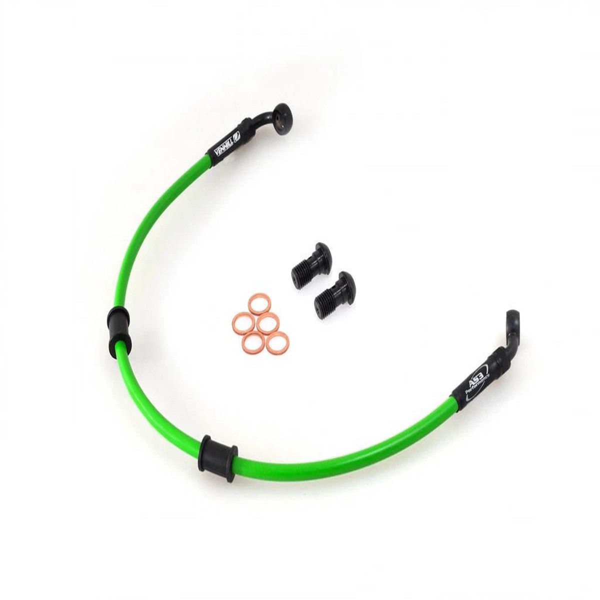 KAWASAKI 250 R NINJA 2008-2012 AS3 VENHILL BRAIDED FRONT BRAKE LINE HOSE