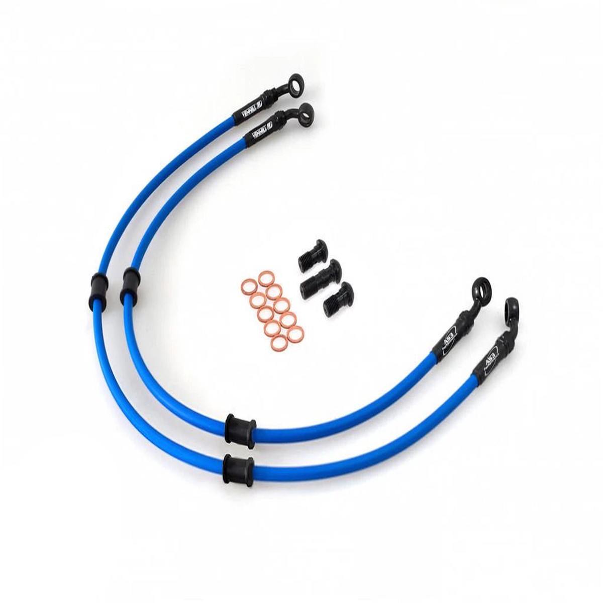 YAMAHA YZF 600 R6 2006-2016 AS3 VENHILL BRAIDED FRONT BRAKE LINES HOSES RACE BLUE