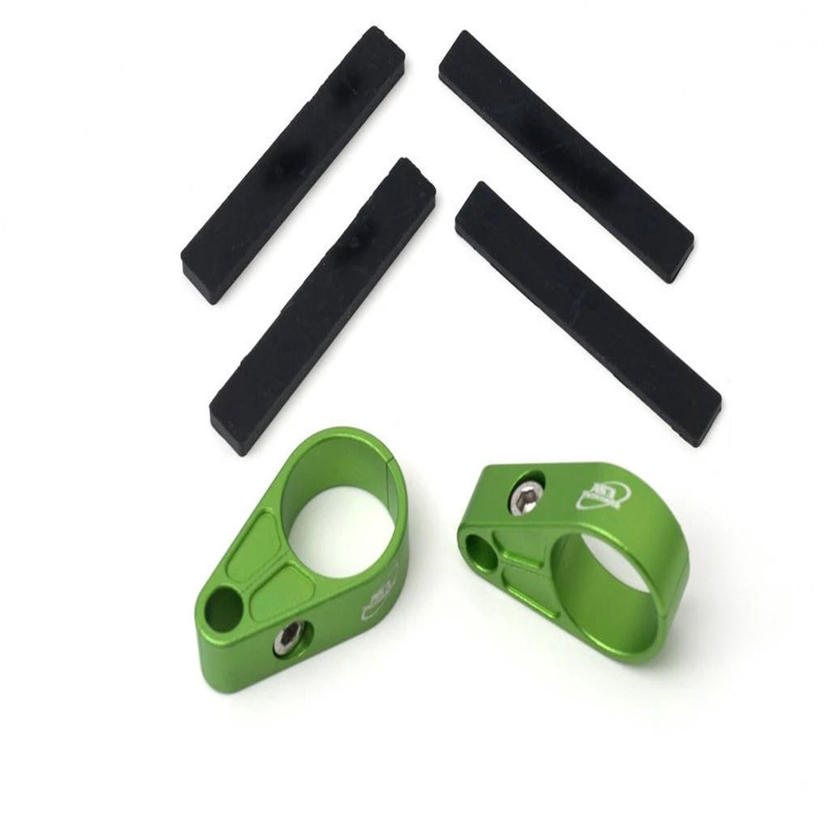 KAWASAKI KFX 400 450 2003-2016 QUAD ATV FRONT BRAKE LINE CLAMP GREEN