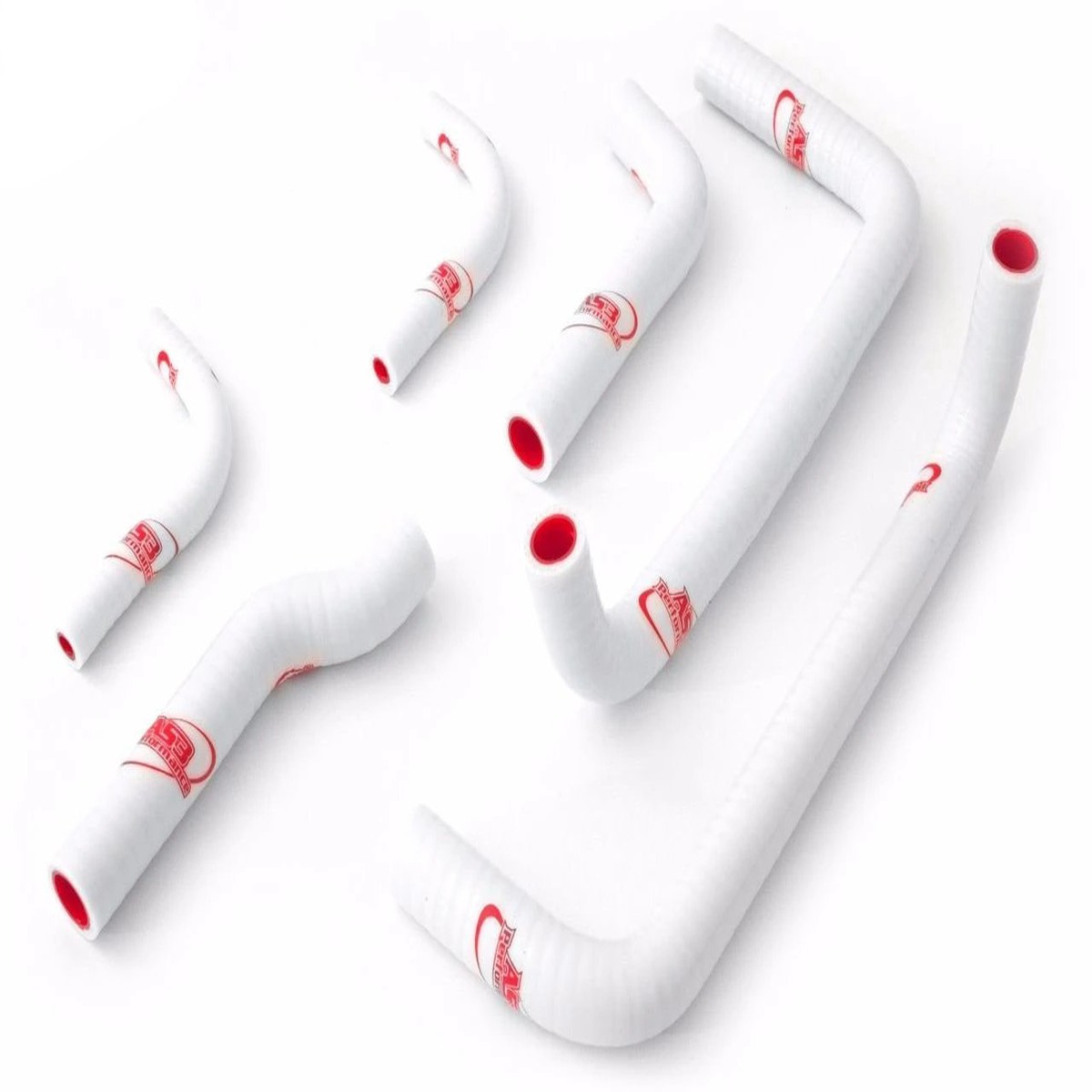 GAS GAS EC 125 200 250 300 2007-2012 AS3 PERFORMANCE SILICONE RADIATOR HOSES WHITE