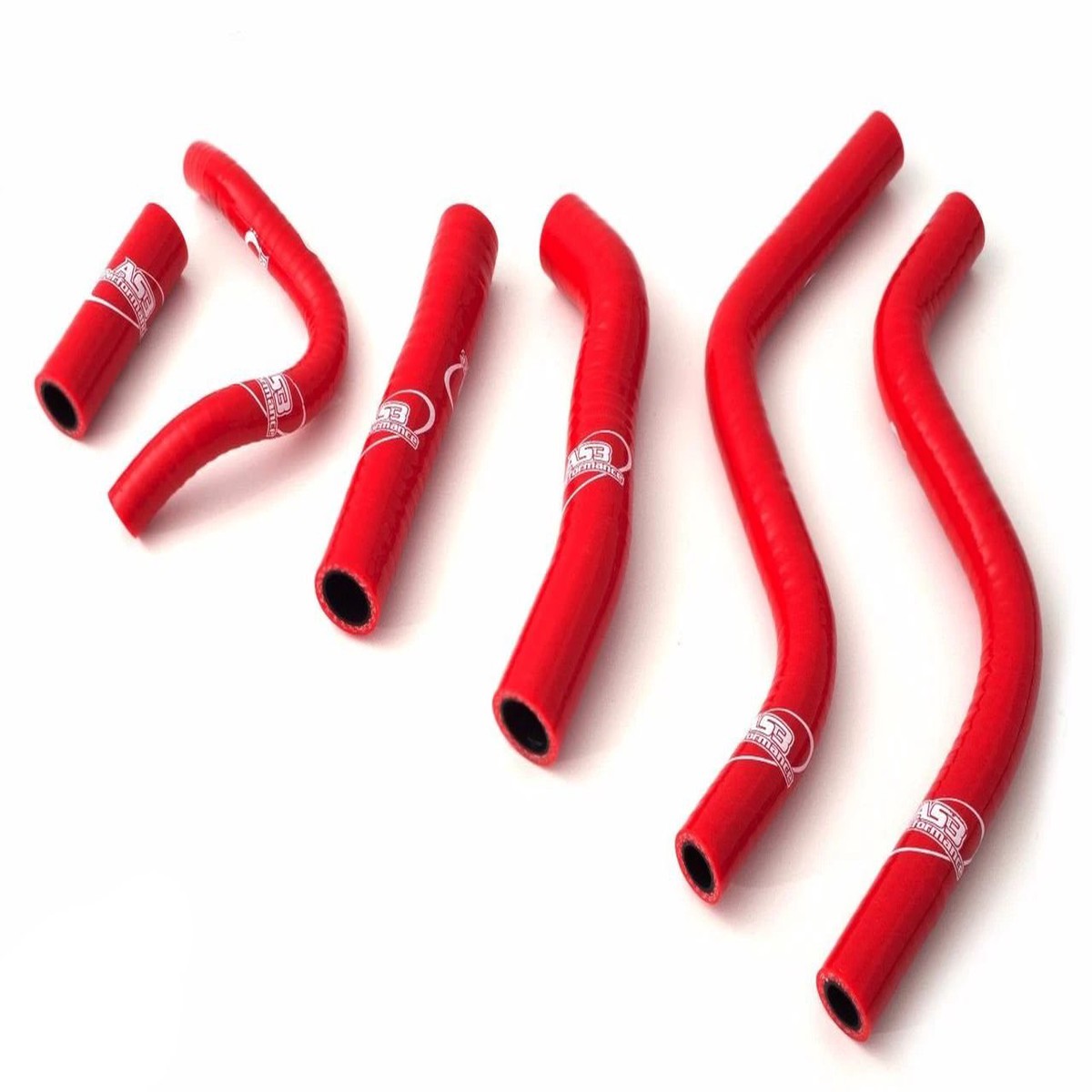 HONDA CR 250 1988-1991 AS3 PERFORMANCE SILICONE RADIATOR HOSES RED