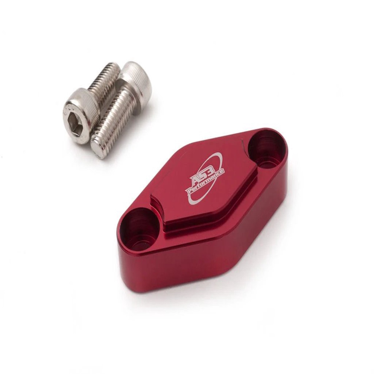 HONDA TRX 250 300 400 450 700 R EX 1987-2016 REAR BRAKE BLOCK OFF PLATE RED