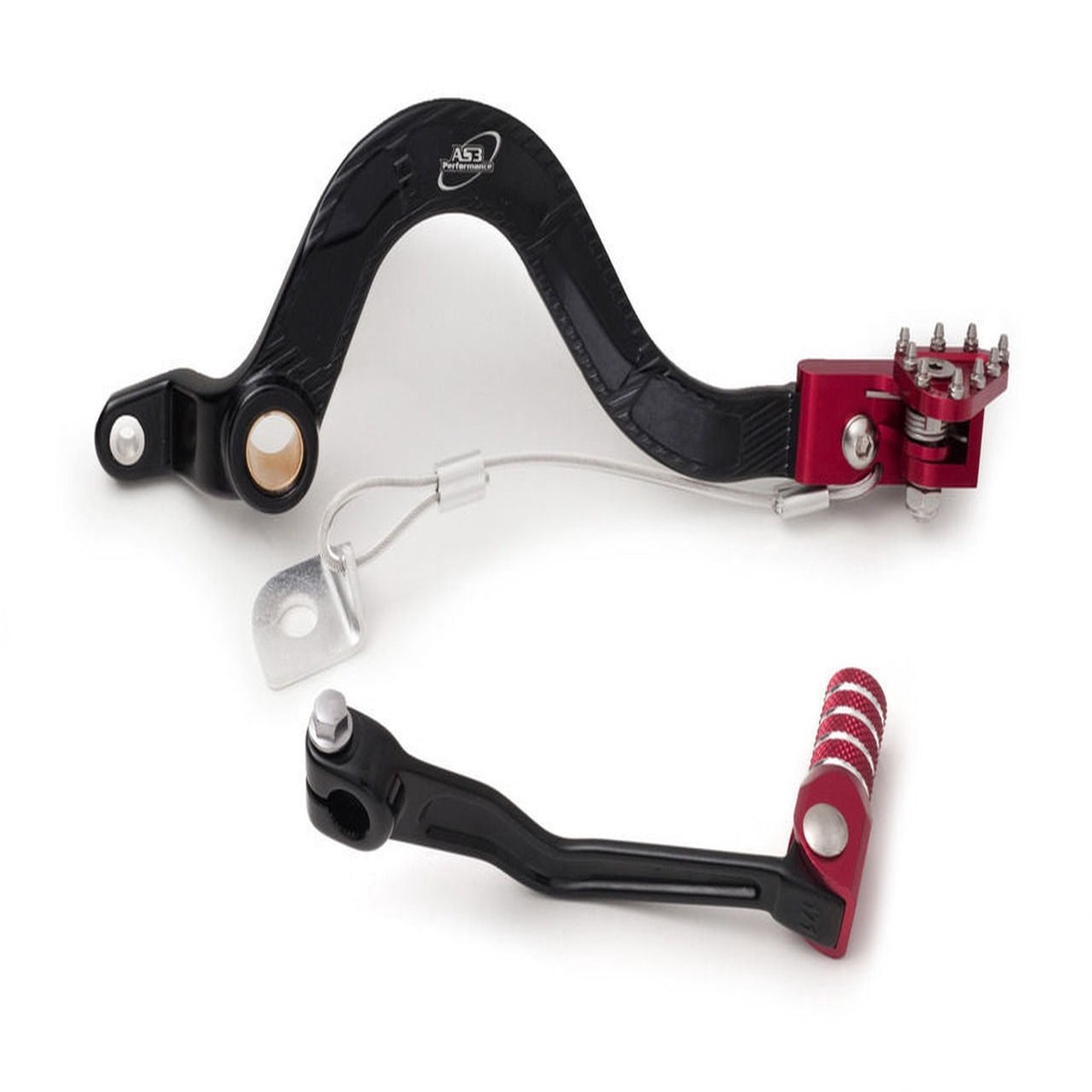 HUSQVARNA CR WR 250 300 2006-2013 AS3 FORGED GEAR LEVER & REAR BRAKE PEDAL COMBO