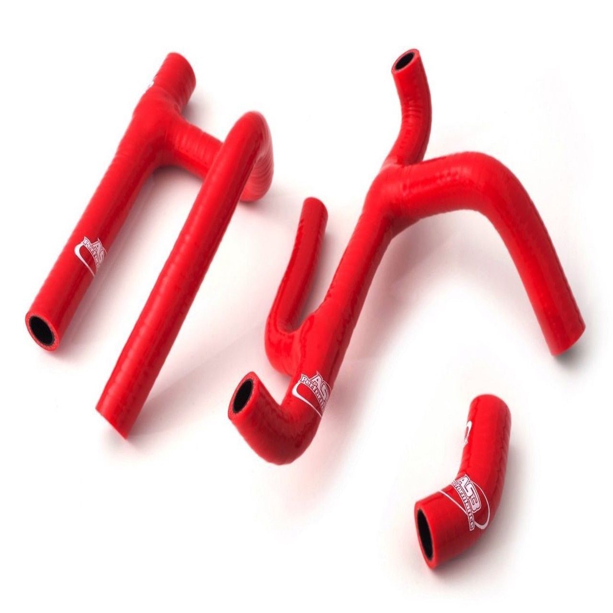 HUSQVARNA TE 250 310 2010-2013 AS3 PERFORMANCE SILICONE RADIATOR HOSES RED