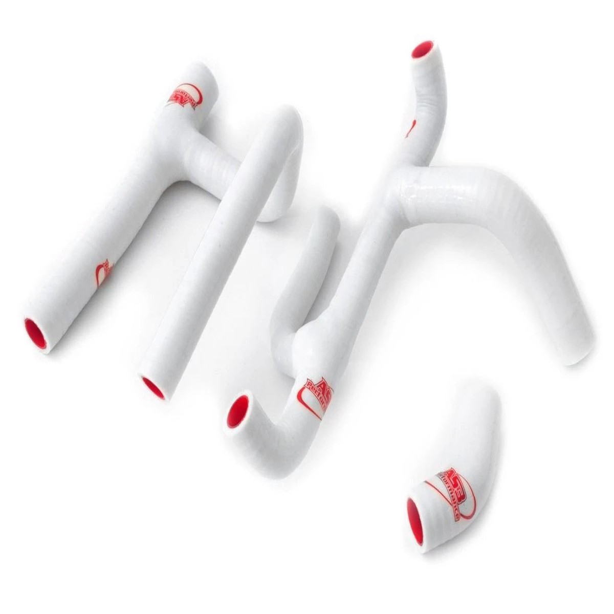 HUSQVARNA TE 250 310 2010-2013 AS3 PERFORMANCE SILICONE RADIATOR HOSES WHITE