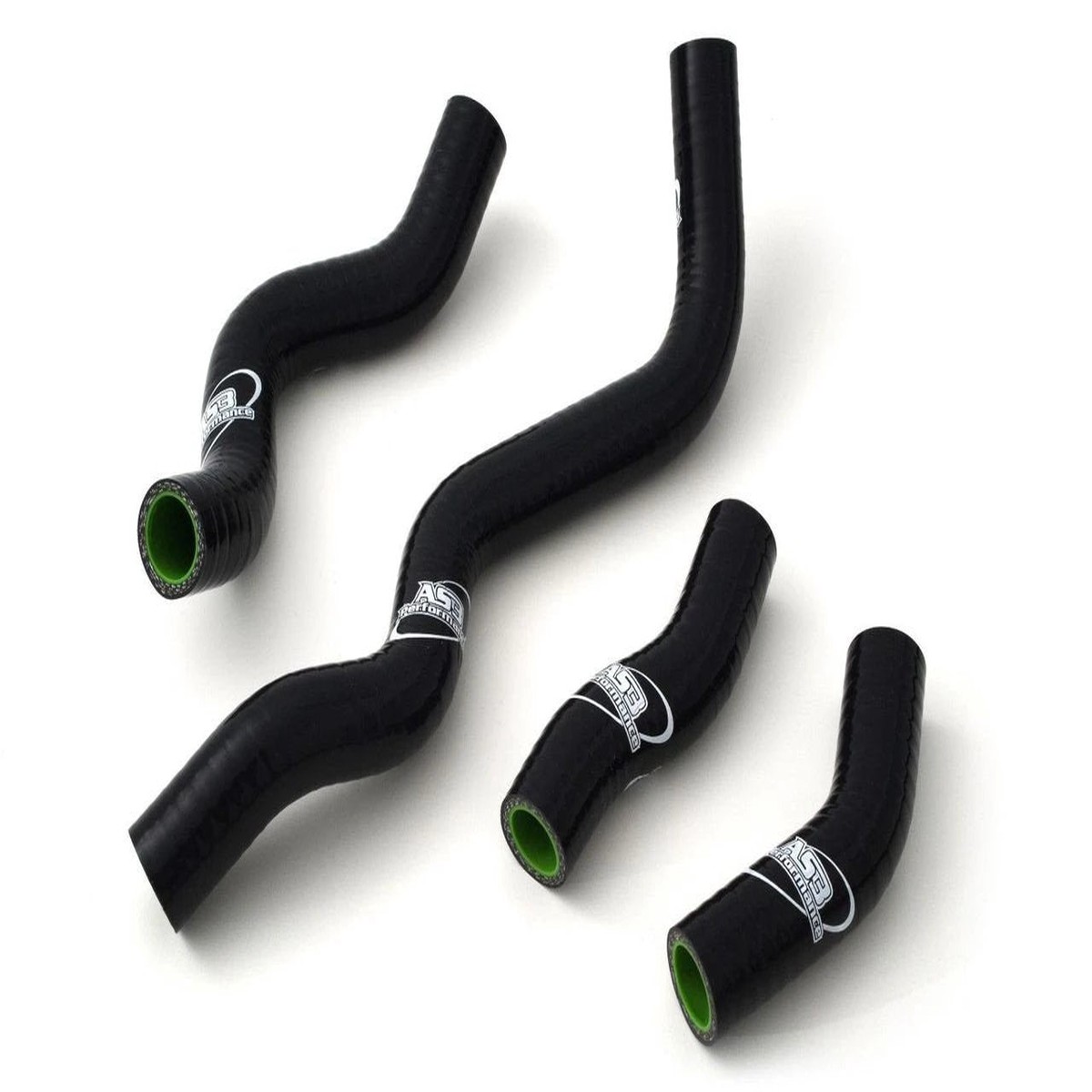 KAWASAKI KLX 250 1993-2015 AS3 PERFORMANCE SILICONE RADIATOR HOSES BLACK