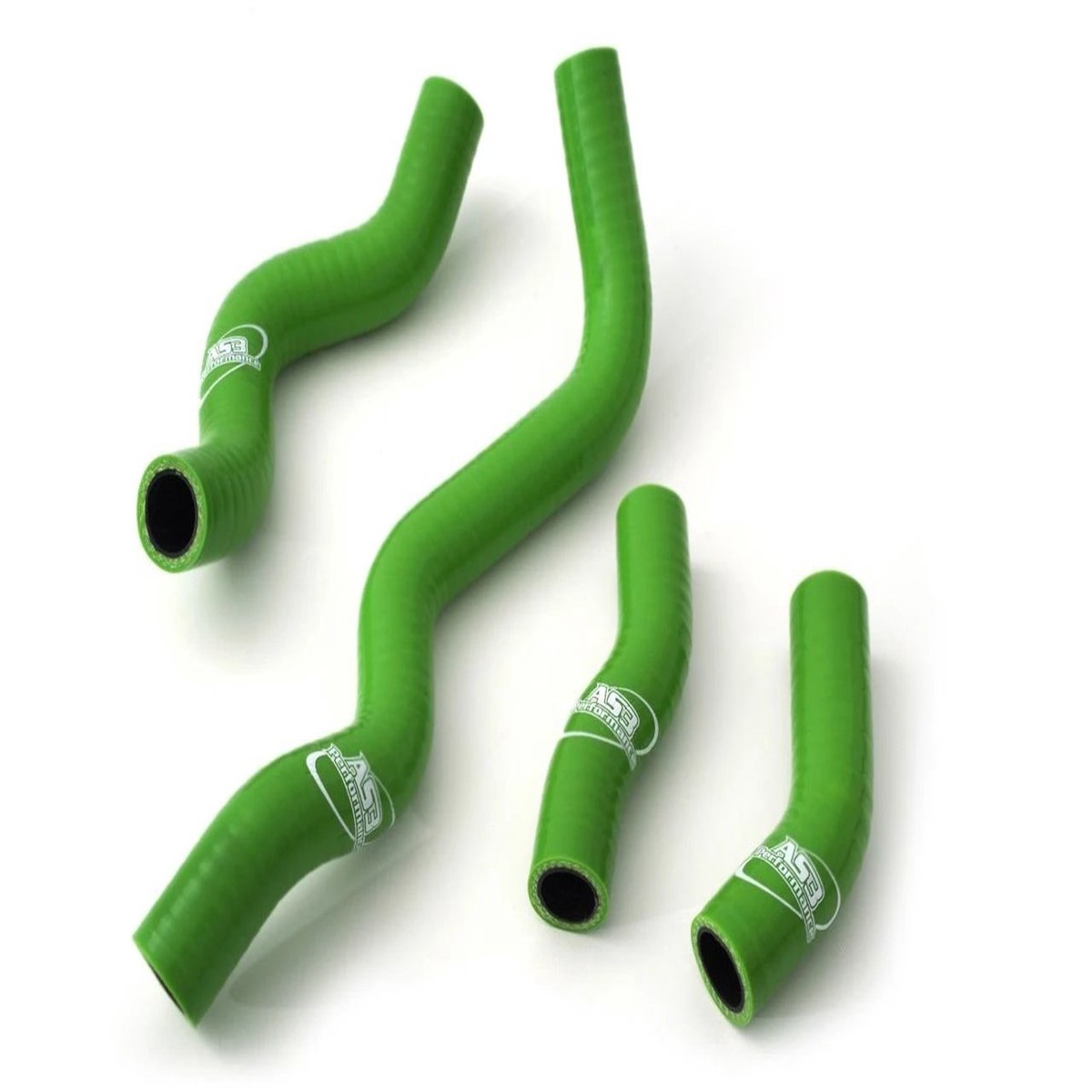 KAWASAKI KLX 250 1993-2015 AS3 PERFORMANCE SILICONE RADIATOR HOSES GREEN