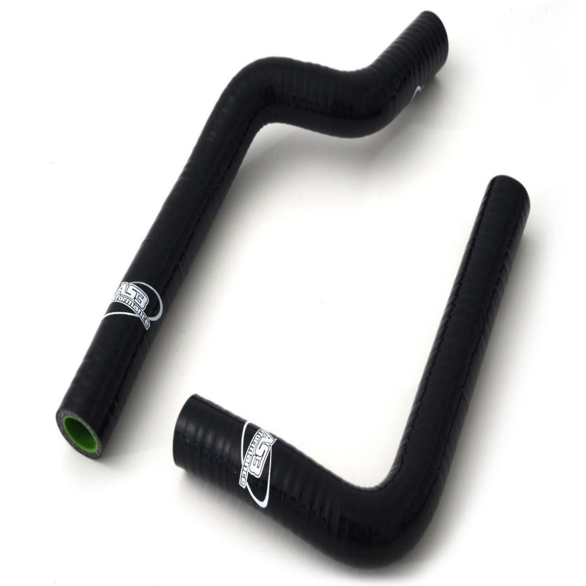 KAWASAKI KX 125 1988-1989 AS3 PERFORMANCE SILICONE RADIATOR HOSES BLACK