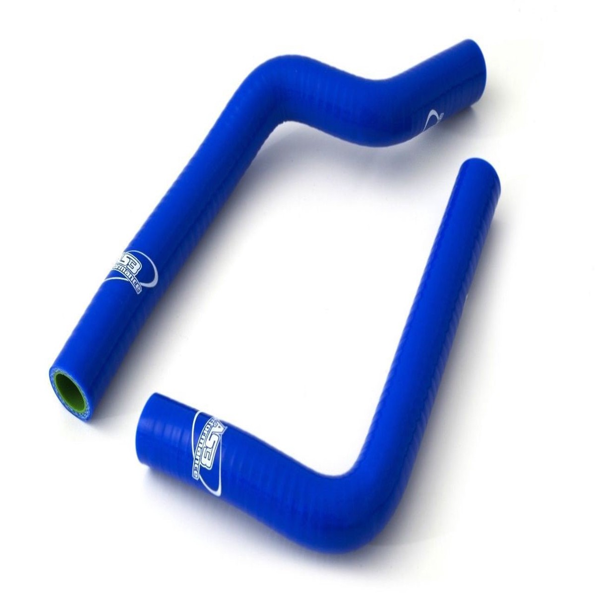 KAWASAKI KX 125 1988-1989 AS3 PERFORMANCE SILICONE RADIATOR HOSES BLUE