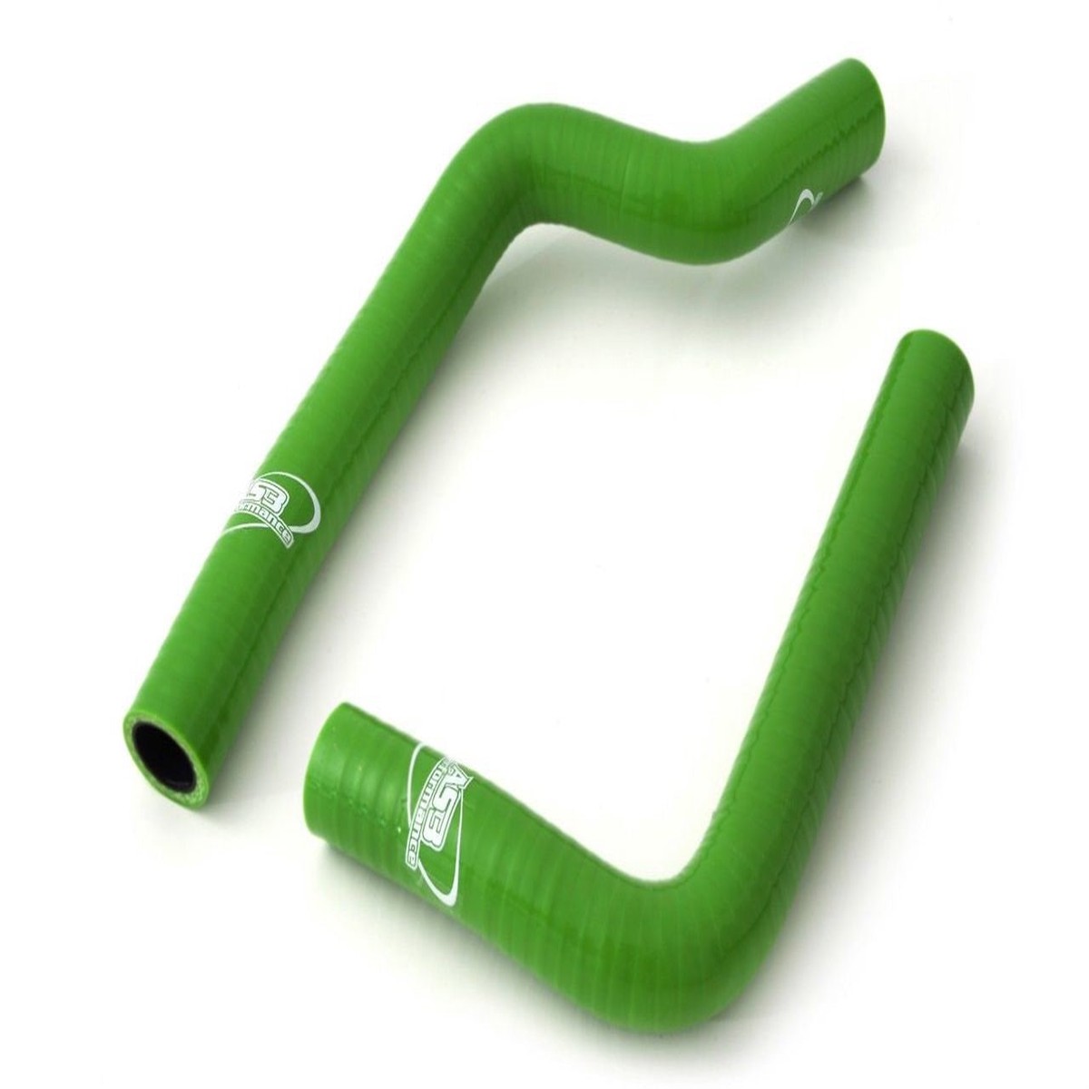 KAWASAKI KX 125 1988-1989 AS3 PERFORMANCE SILICONE RADIATOR HOSES GREEN