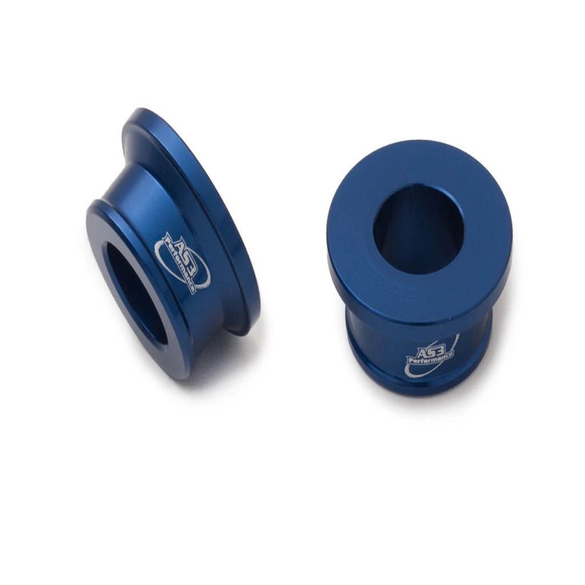 KAWASAKI KX 80 85 100 112 1998-2023 AS3 PERFORMANCE FRONT WHEEL SPACERS BLUE