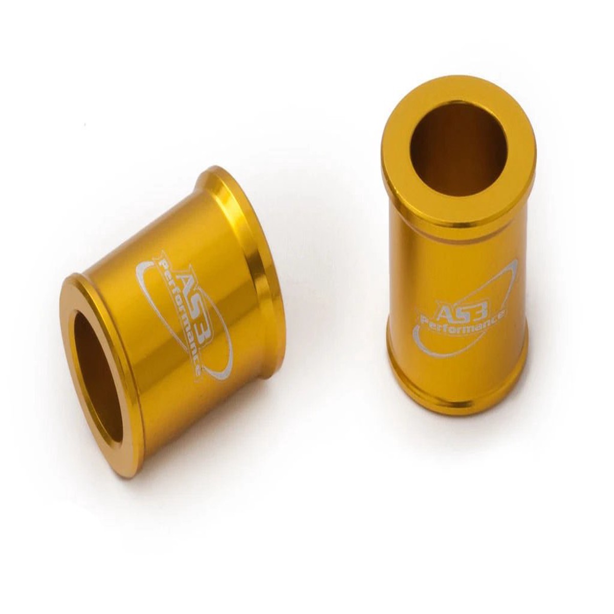 SUZUKI RM 85 2002-2022 AS3 PERFORMANCE FRONT WHEEL SPACERS YELLOW