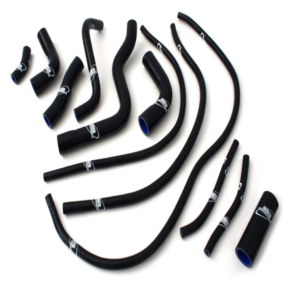 YAMAHA XJ6 2009-2016 AS3 PERFORMANCE SILICONE RADIATOR HOSES BLACK