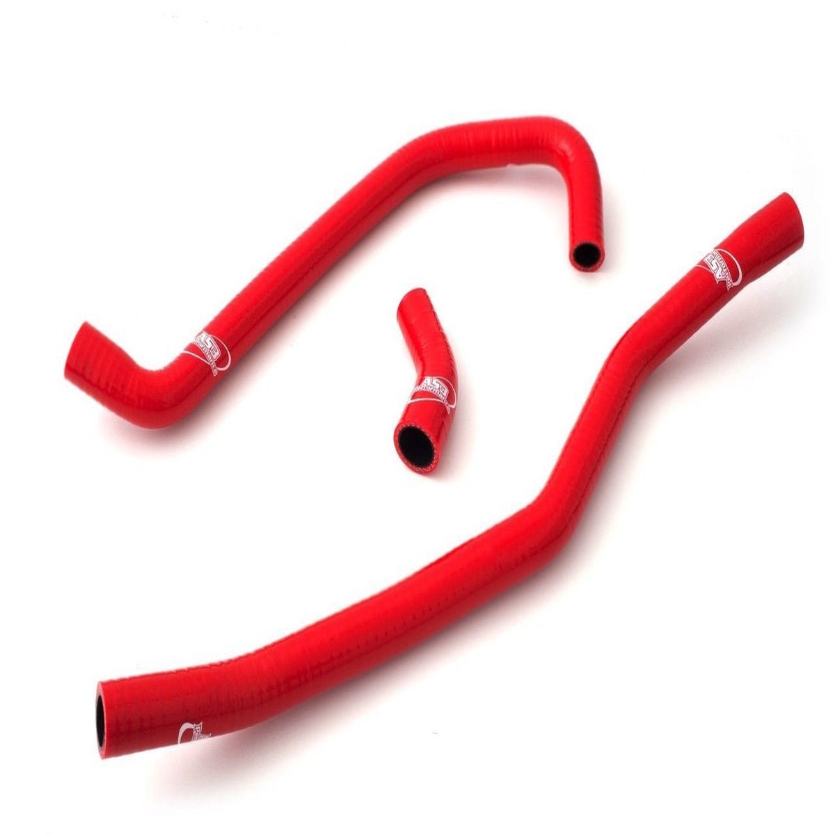 YAMAHA YFM 700 R RAPTOR 2006-2025 AS3 PERFORMANCE SILICONE RADIATOR HOSES RED