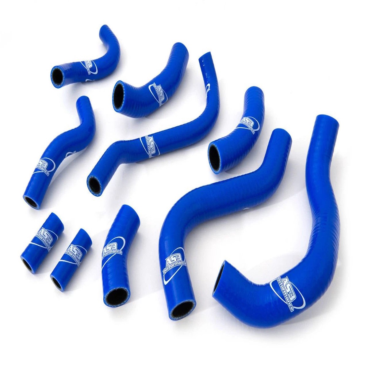 HONDA CBR 1000 RR FIREBLADE 2012-2019 AS3 PERFORMANCE SILICONE RADIATOR HOSES BLUE