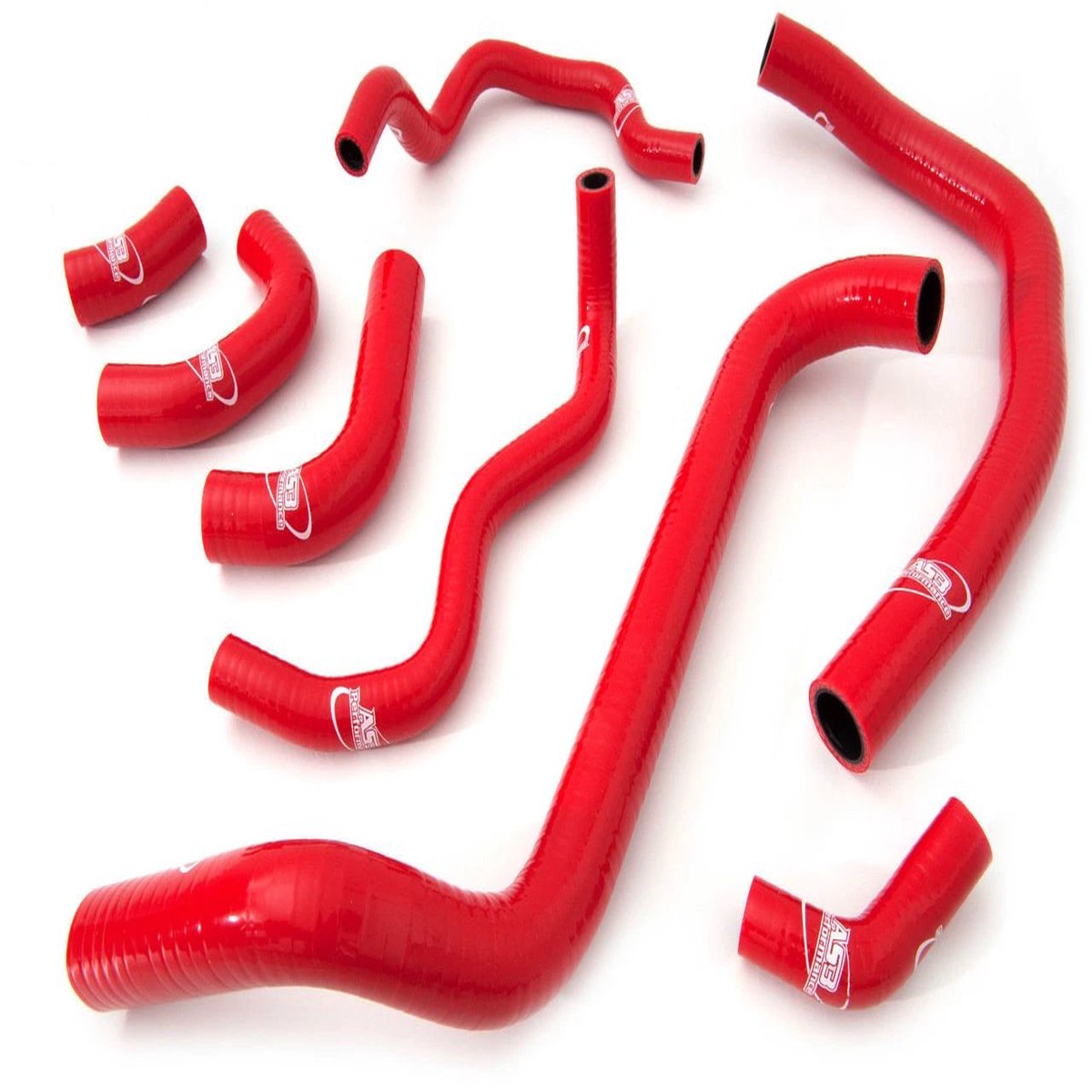 HONDA CBR 600 RR 2003-2004 AS3 PERFORMANCE SILICONE RADIATOR HOSES RED