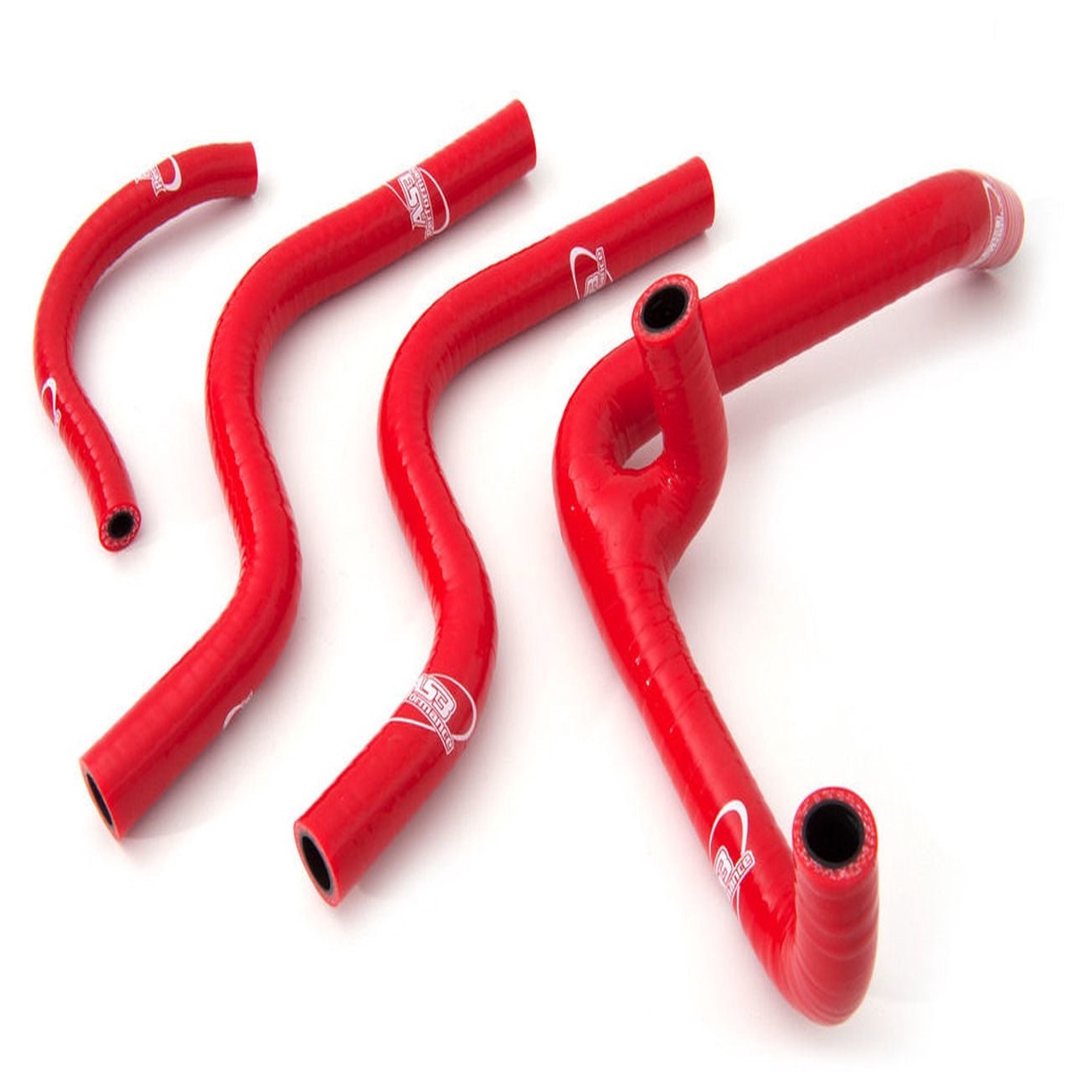 HUSQVARNA CR WR 250 360 2000-2007 AS3 PERFORMANCE SILICONE RADIATOR HOSES RED
