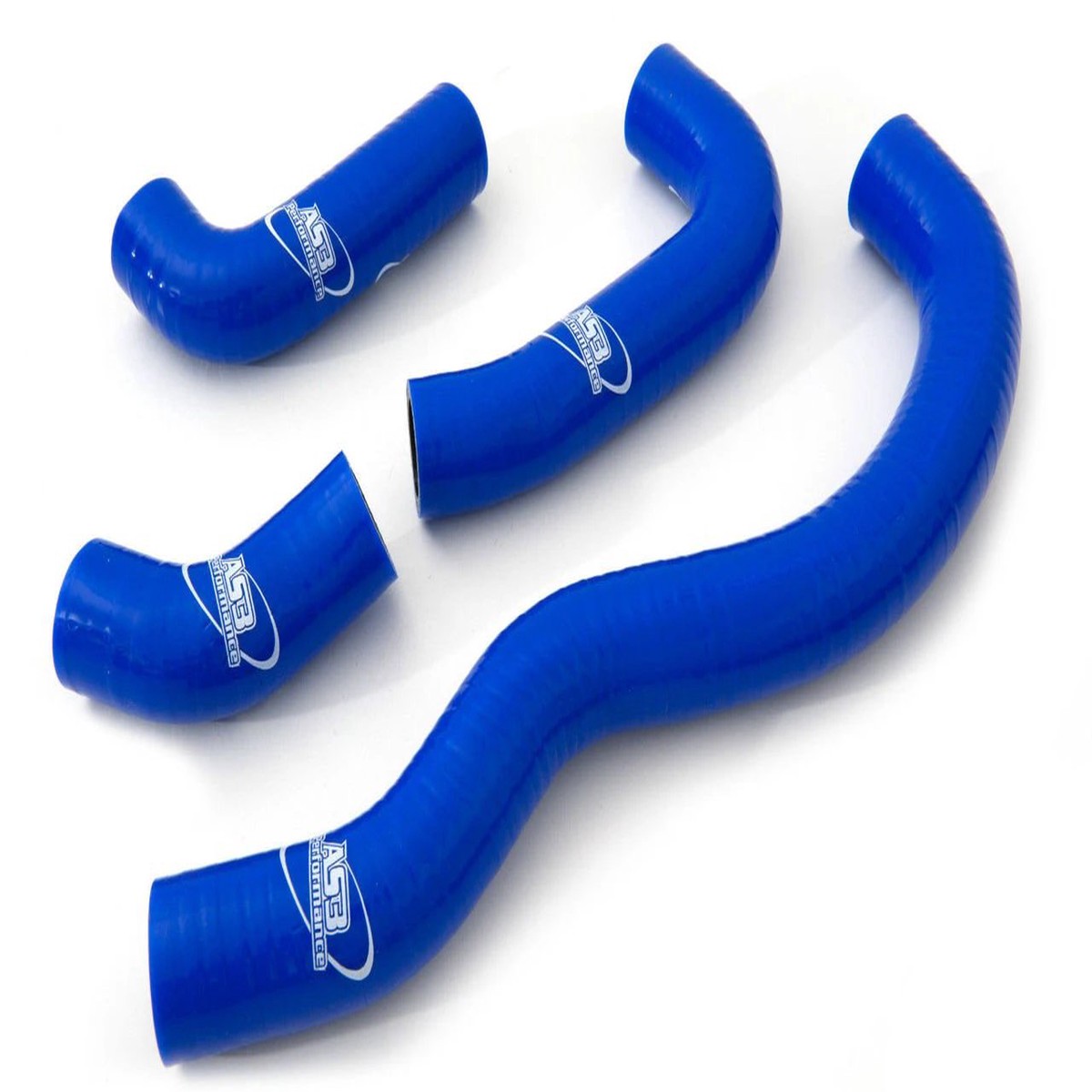 KAWASAKI ZZR 600 E 1993-2006 AS3 PERFORMANCE SILICONE RADIATOR HOSES BLUE