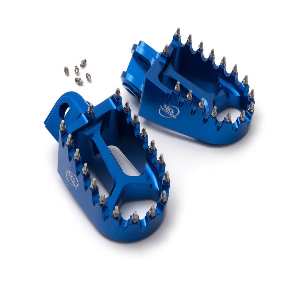 SHERCO SE SE-F 125 250 300 450 500 510 2008-2022 AS3 RACING SERIES WIDE FOOT PEGS BLUE