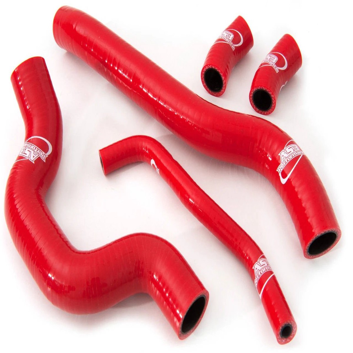 SUZUKI DL 1000 V-STROM 2004-2011 AS3 PERFORMANCE SILICONE RADIATOR HOSES RED