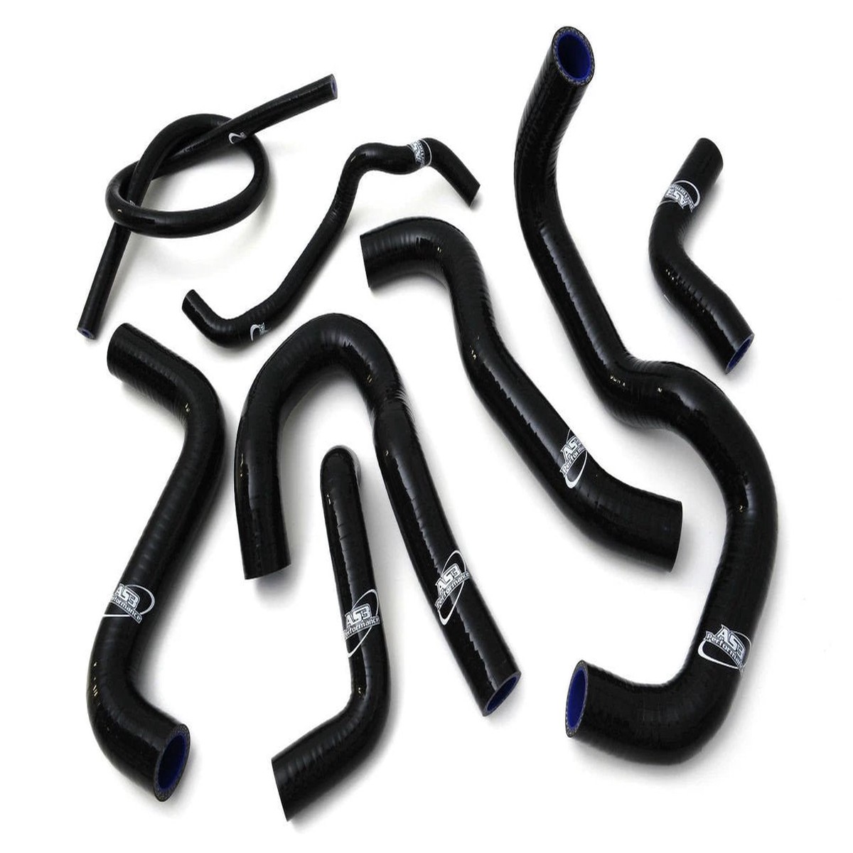 SUZUKI GSF 650 BANDIT 2009-2016 AS3 PERFORMANCE SILICONE RADIATOR HOSES BLACK