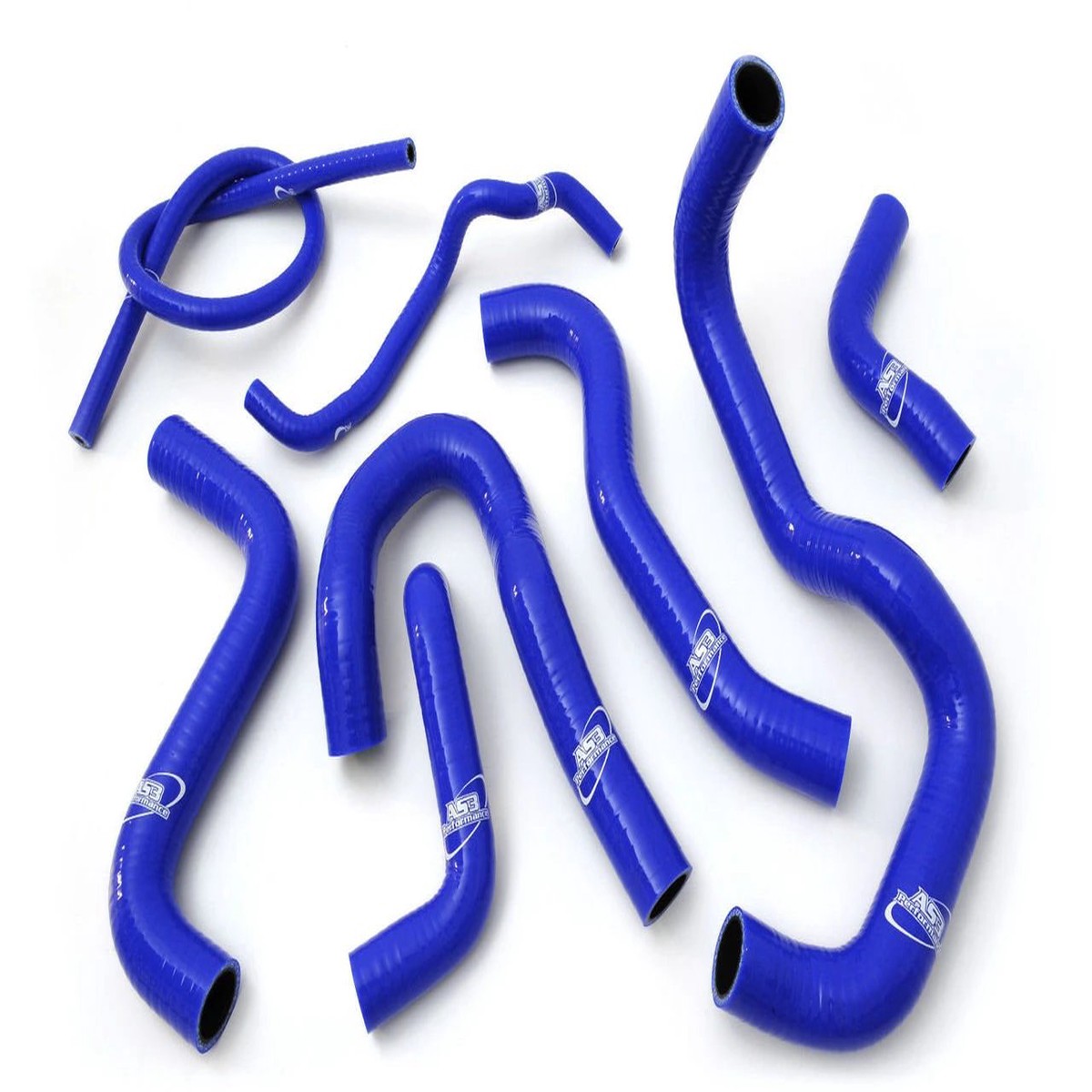 SUZUKI GSF 650 BANDIT 2009-2016 AS3 PERFORMANCE SILICONE RADIATOR HOSES BLUE
