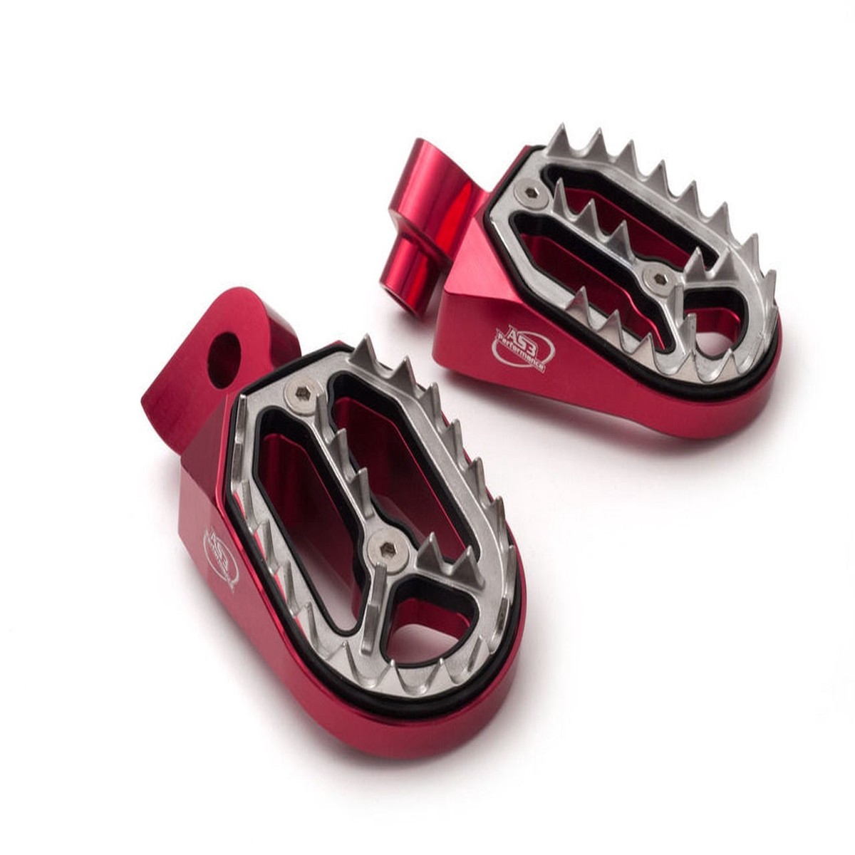 YAMAHA YZ 65 85 125 250 99-27 YZ 250 F 01-23 YZ 400 426 450 F 99-22 WR 250 F 01-24 WR 450 F 03-23 AS3 FACTORY SERIES WIDE FOOT PEGS RED