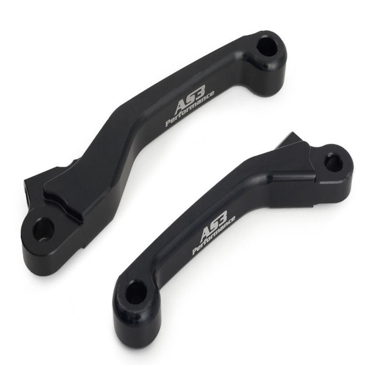 AS3 PERFORMANCE REPLACEMENT FRONT BRAKE & CLUTCH FLEXI PIVOT LEVERS BLACK