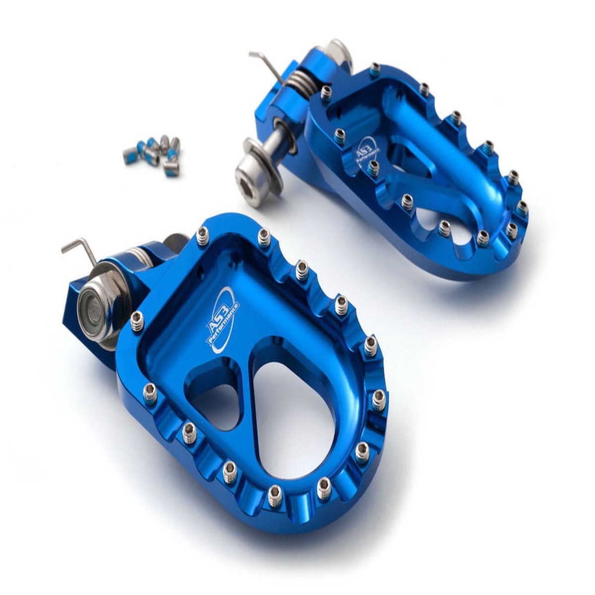BETA GAS GAS MONTESA SHERCO AS3 PERFORMANCE TRIALS FOOT PEGS BLUE