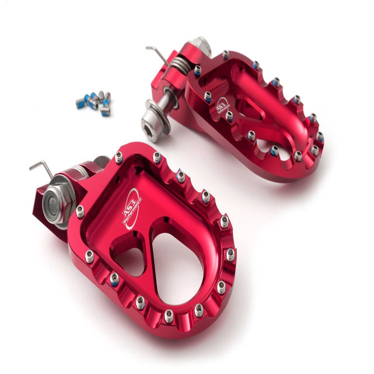 BETA GAS GAS MONTESA SHERCO AS3 PERFORMANCE TRIALS FOOT PEGS RED