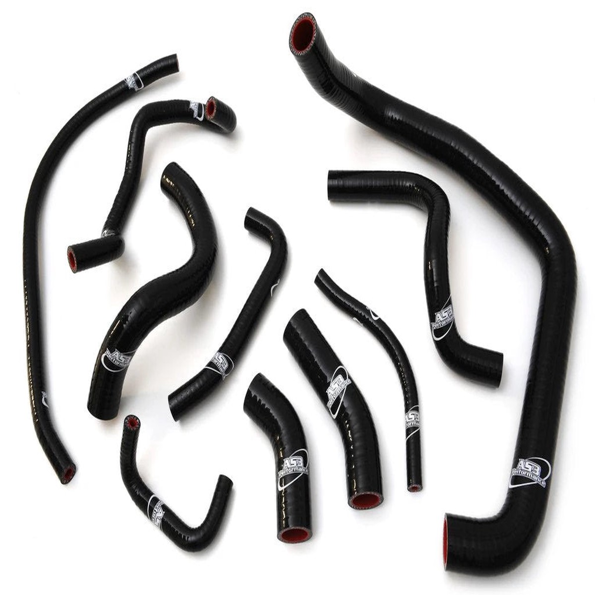 HONDA CBR 954 RR FIREBLADE 2002-2003 AS3 PERFORMANCE SILICONE RADIATOR HOSES BLACK