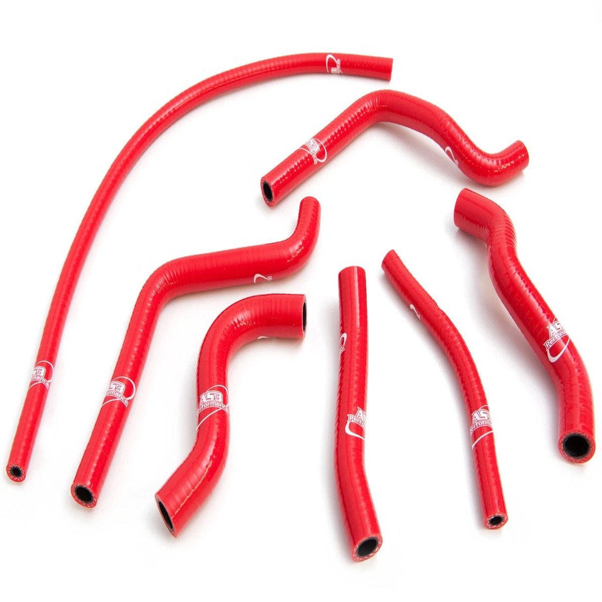 HONDA CR 125 2000-2002 AS3 PERFORMANCE SILICONE RADIATOR HOSES RED