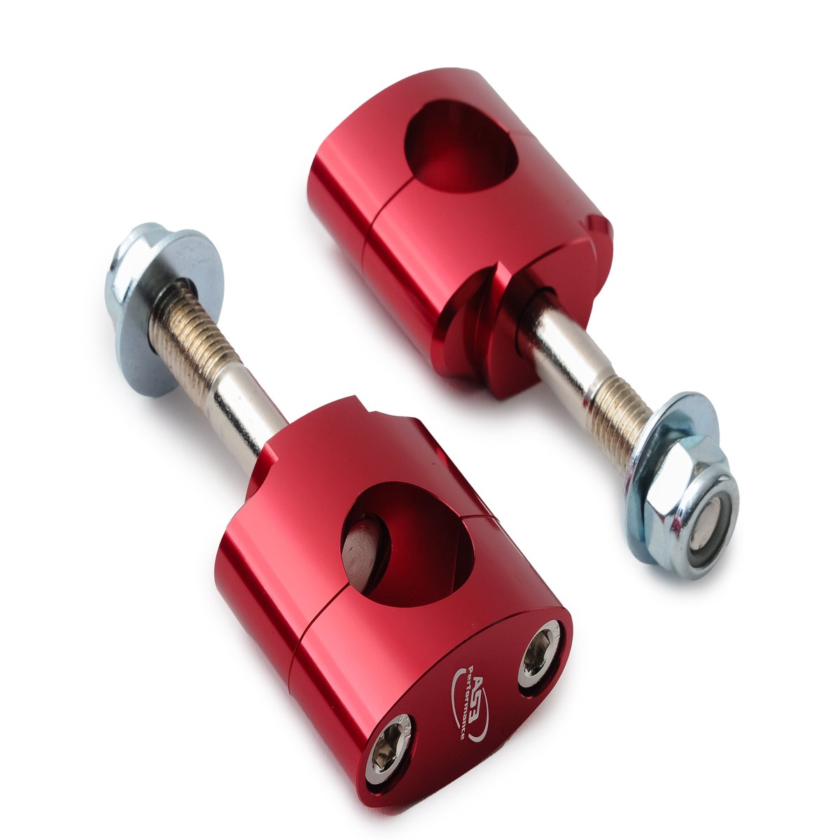 KAWASAKI KX 125 250 KX 250 450 F 28.6MM OVERSIZE FAT BAR HANDLEBAR MOUNTS CLAMPS 12MM RED