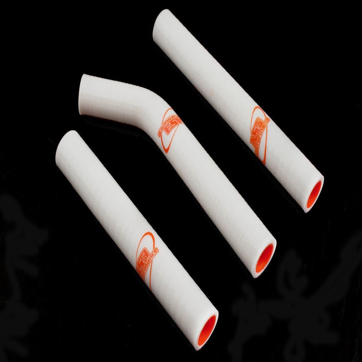 KTM 125 144 150 SX 2007-2010 AS3 PERFORMANCE SILICONE RADIATOR HOSES WHITE