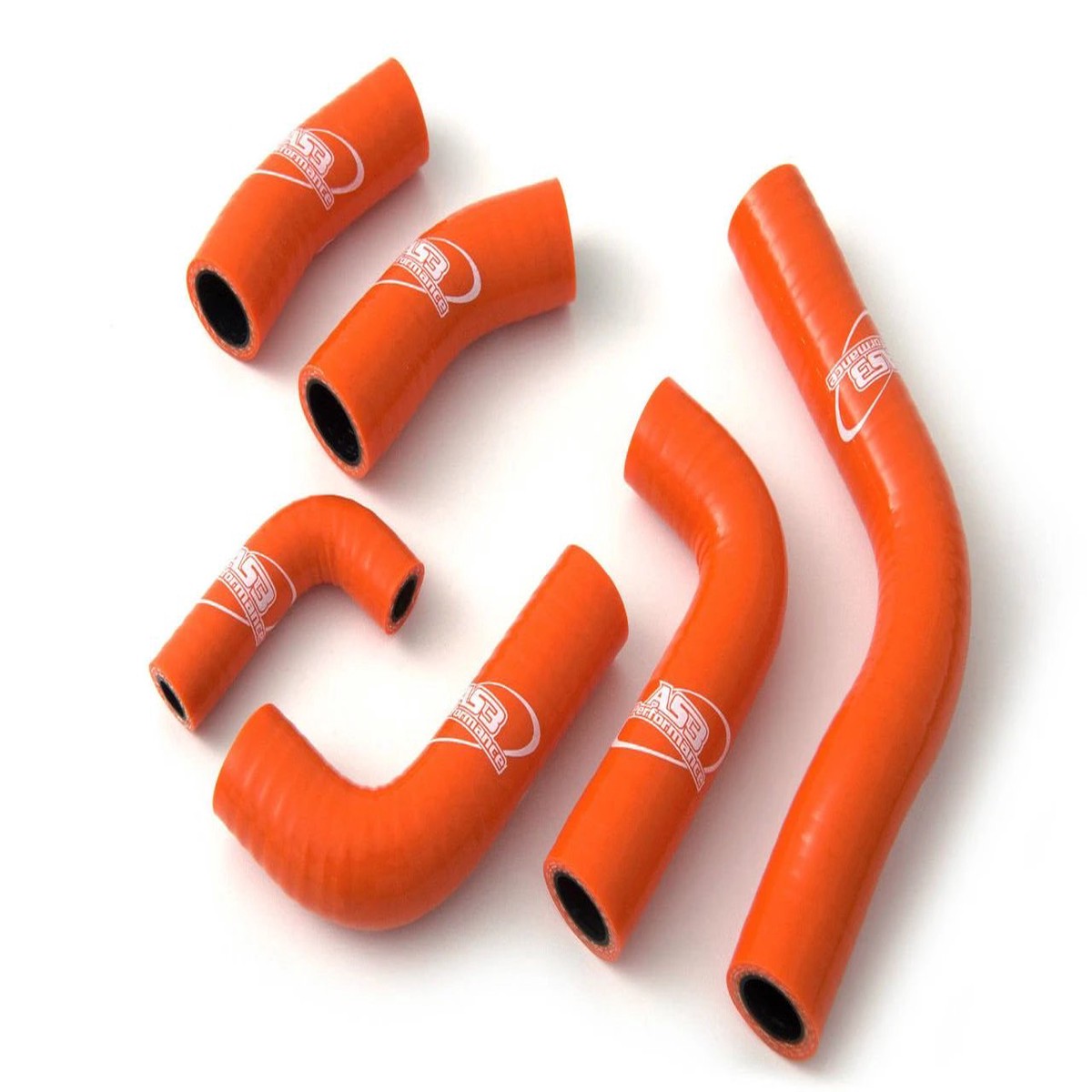 KTM 250 EXC-F XCF-W 2014-2016 350 EXC-F XCF-W 2012-2016 AS3 PERFORMANCE SILICONE RADIATOR HOSES ORANGE