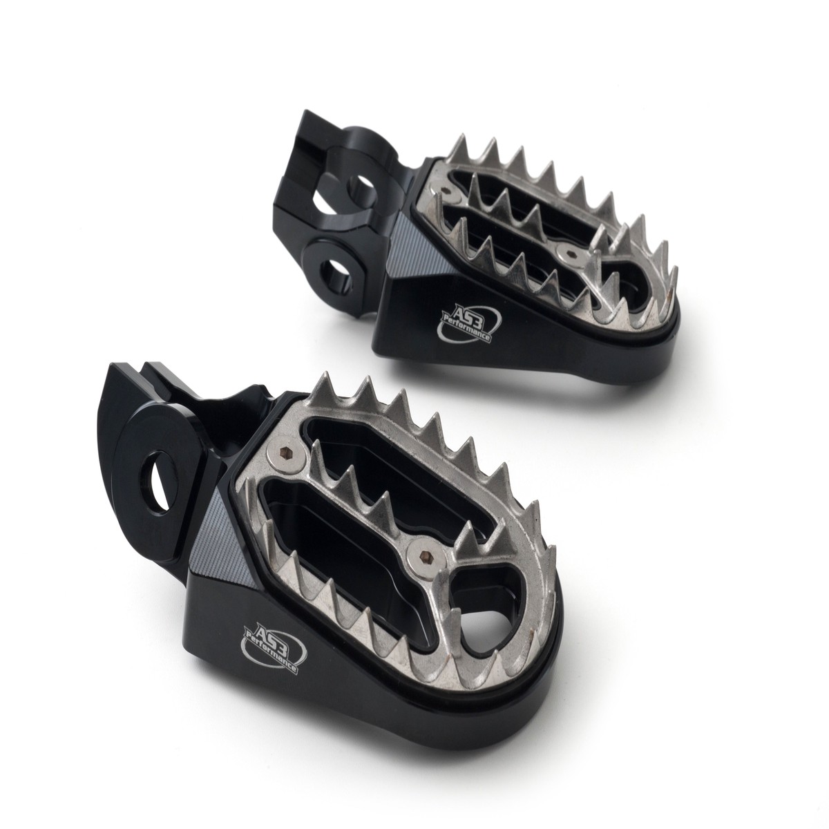 KTM 85 125 150 250 350 450 SX SXF XC XC-F 2016-2022 300 500 EXC EXC-F XC-W XCF-W 2017-2023 AS3 FACTORY SERIES WIDE FOOT PEGS BLACK