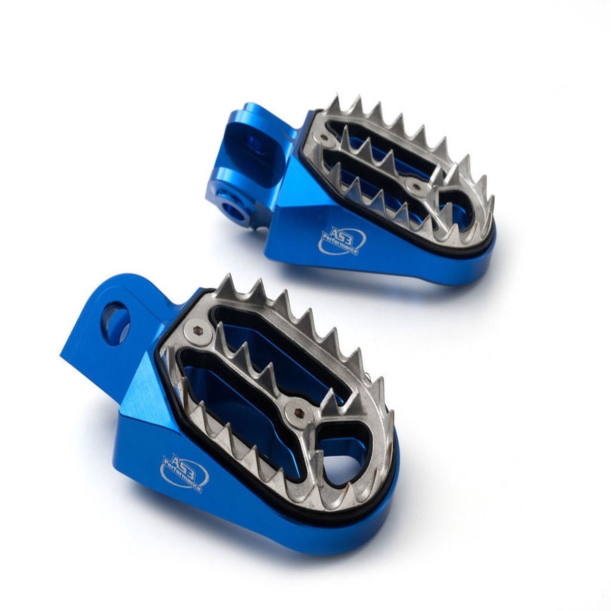 SHERCO SE SE-F 125 250 300 450 500 510 2008-2022 AS3 FACTORY SERIES WIDE FOOT PEGS BLUE