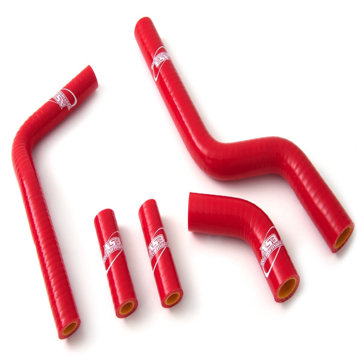 SUZUKI RMZ 250 2004 AS3 PERFORMANCE SILICONE RADIATOR HOSES RED