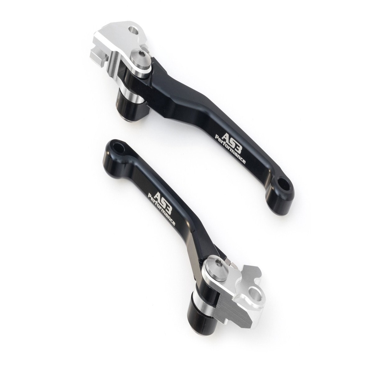 SUZUKI RMZ 250 2007-2024 RMZ 450 2005-2024 AS3 FRONT BRAKE & CLUTCH FLEXI PIVOT LEVERS BLACK