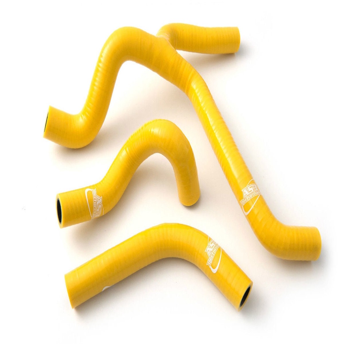 SUZUKI RMZ 450 2015-2017 AS3 PERFORMANCE SILICONE RADIATOR HOSES (Y-KIT) YELLOW